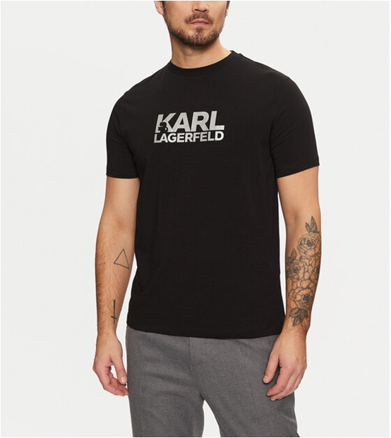 Karl Lagerfeld Tee Black/ Silver (7979815108697)