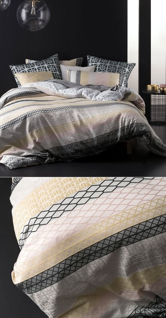 Linen House Duvet Cover Linen House Black Valmont Duvet Cover Set