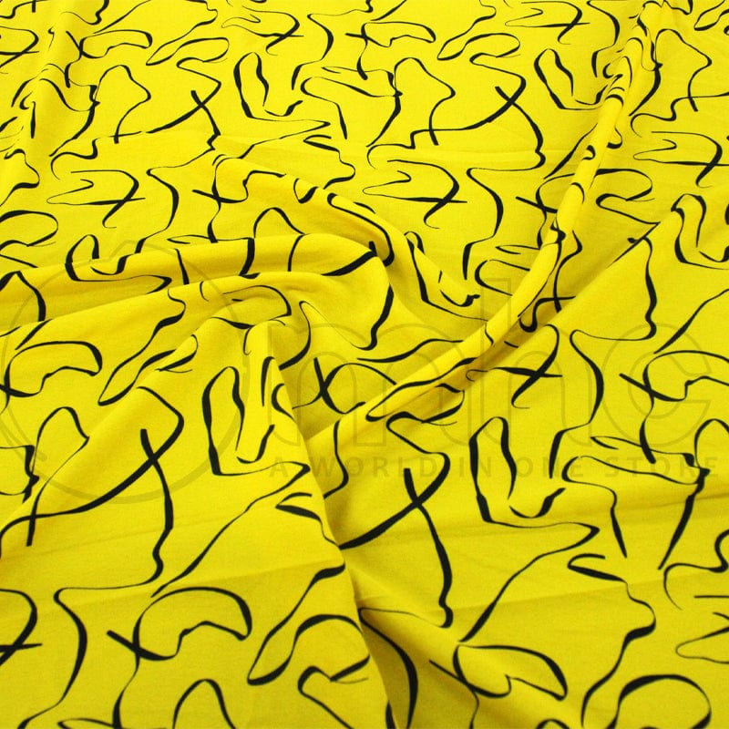 MOROCCAN CREPE Fabric Printed Moroccan Crepe Fabric 140cm (7146508058713)