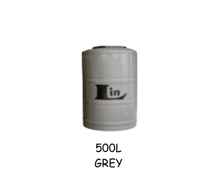 Lin Water Tank Vertical 500 Litre Grey