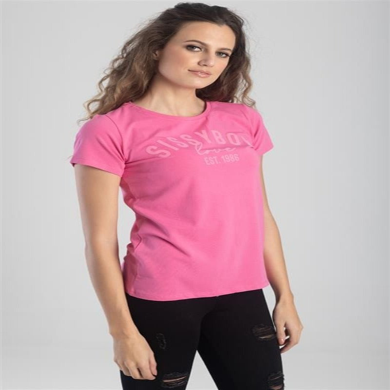 Sissyboy Size Small Sissyboy Ladies Regular Fit Top Pink (7349006499929)