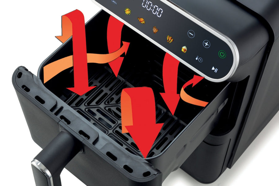 Kenwood Vertical Duo Digital Air Fryer 11L Black HFV11.000BK