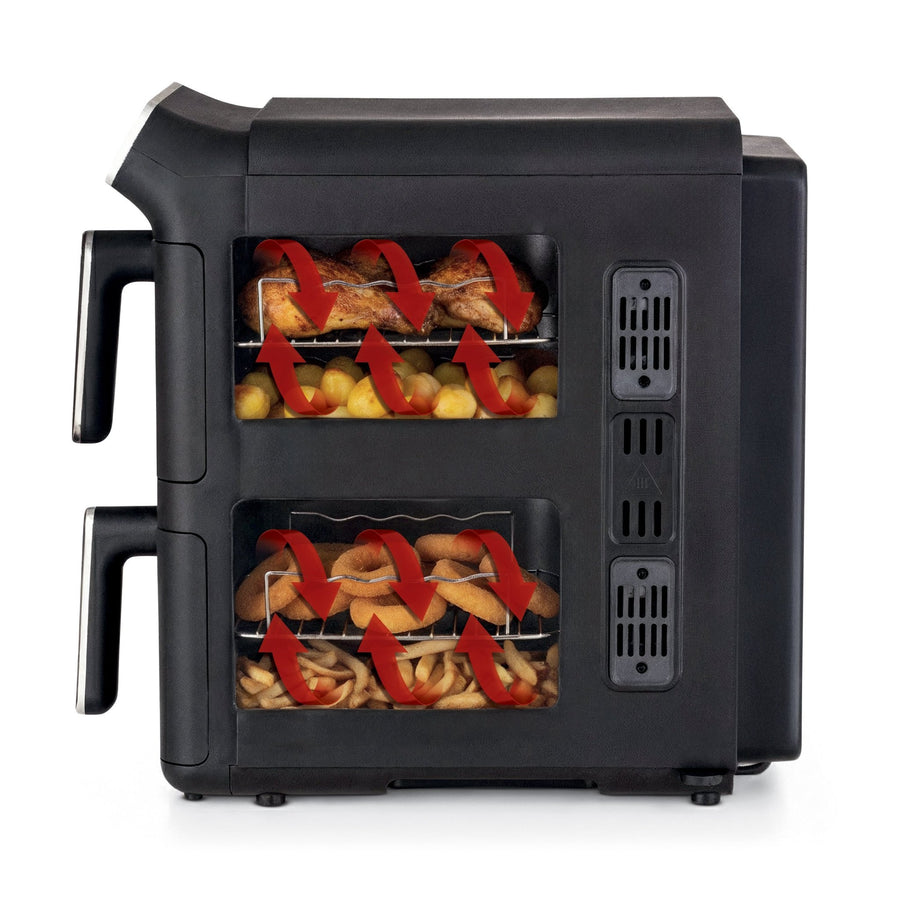 Kenwood Vertical Duo Digital Air Fryer 11L Black HFV11.000BK