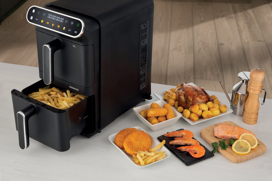 Kenwood Vertical Duo Digital Air Fryer 11L Black HFV11.000BK