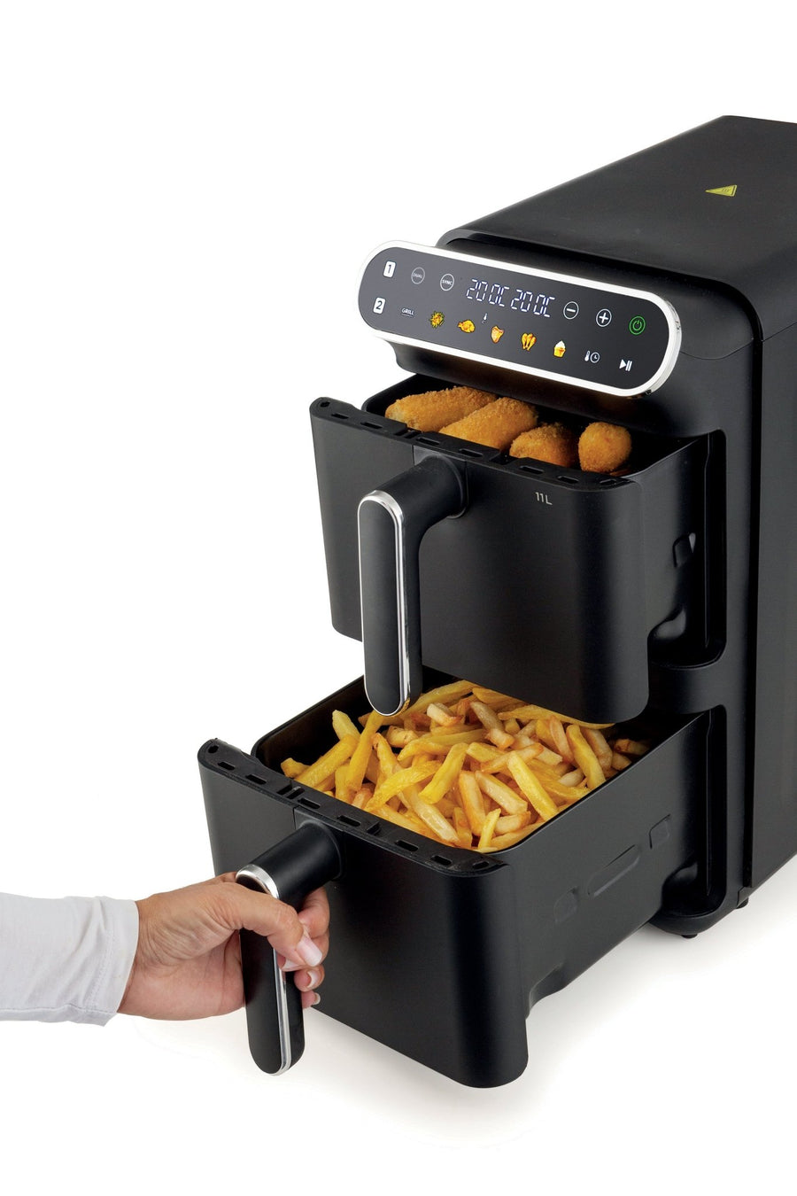 Kenwood Vertical Duo Digital Air Fryer 11L Black HFV11.000BK