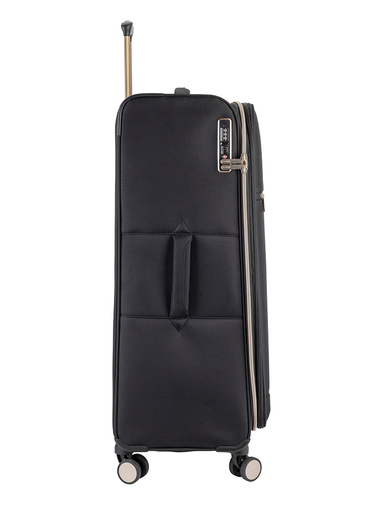 Cellini Allure Soft Shell 4 Wheel Trolley-Black