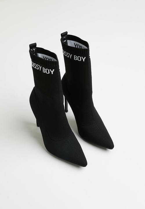 Sissy Boy Ladies Boots SissyBoy Ladies Sock Stilletto Boot Black (7290025738329)