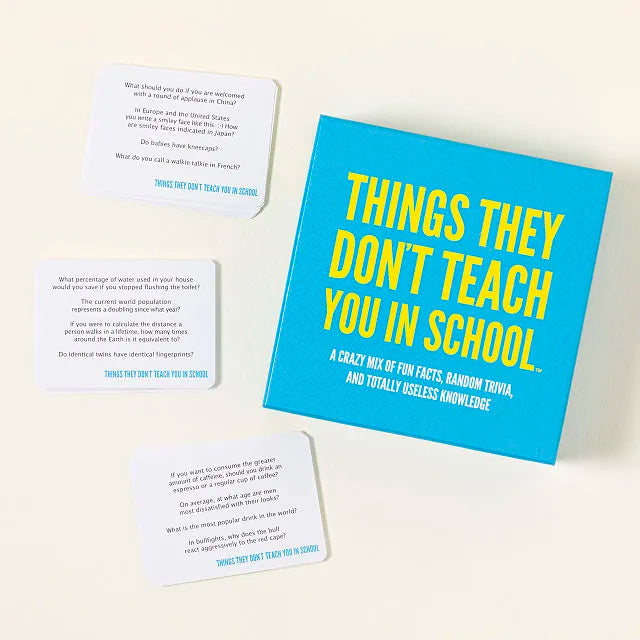 Things They Don’t Teach You in School Cards Game 0162B-13