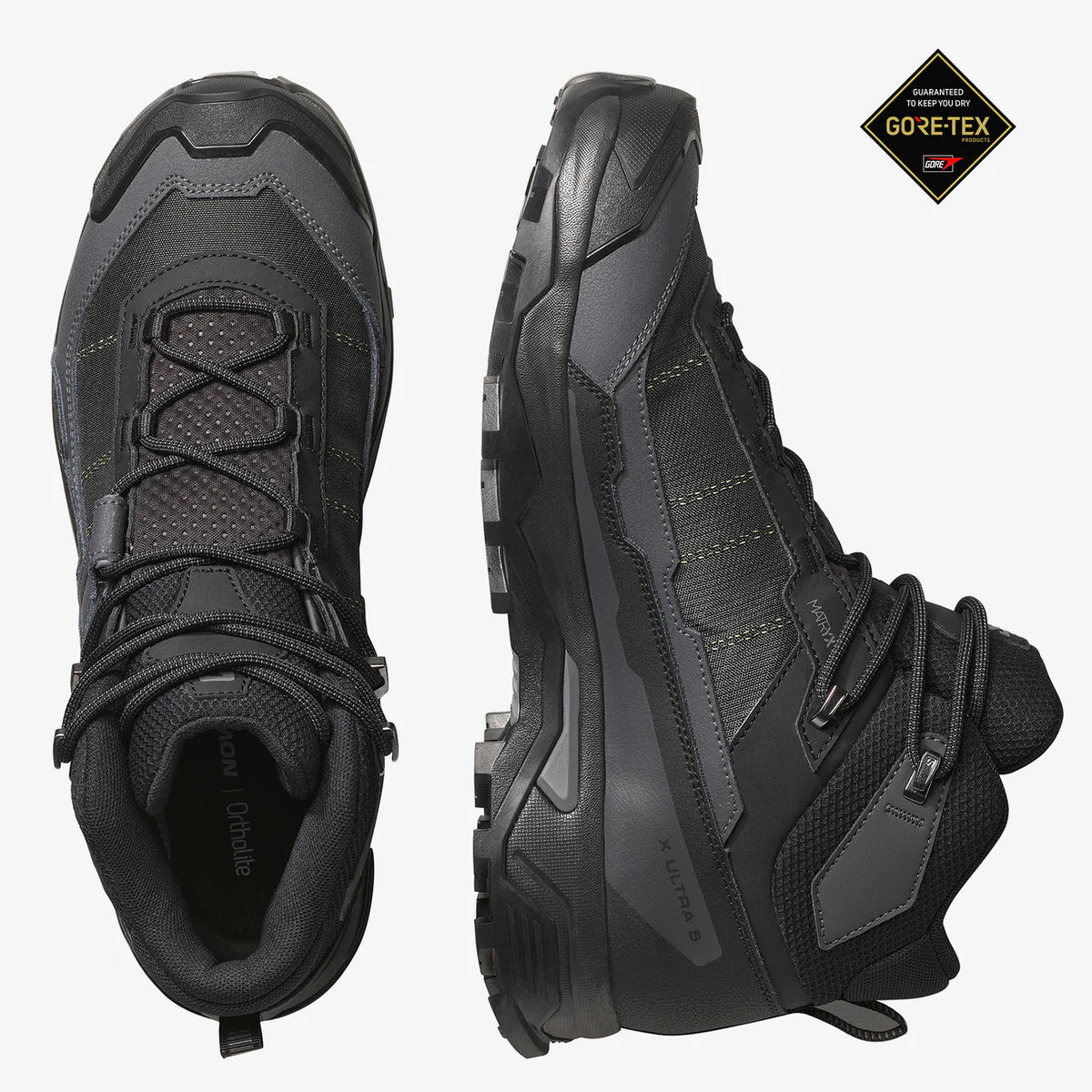 Salomon X Ultra 5 Mid Gore-Tex Men's Hiking Boots -Black 477542