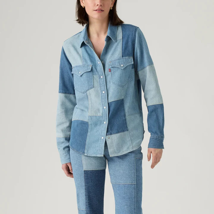 Levi's Women'S Patchwork Iconic Western Shirt - Multi Colour