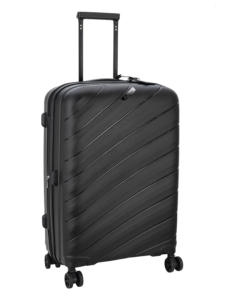 Cellini Pulse 4-Wheel Trolley Case-Black