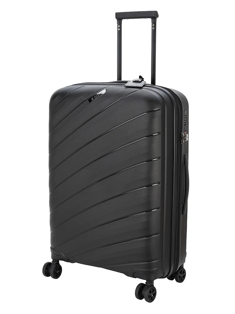 Cellini Pulse 4-Wheel Trolley Case-Black