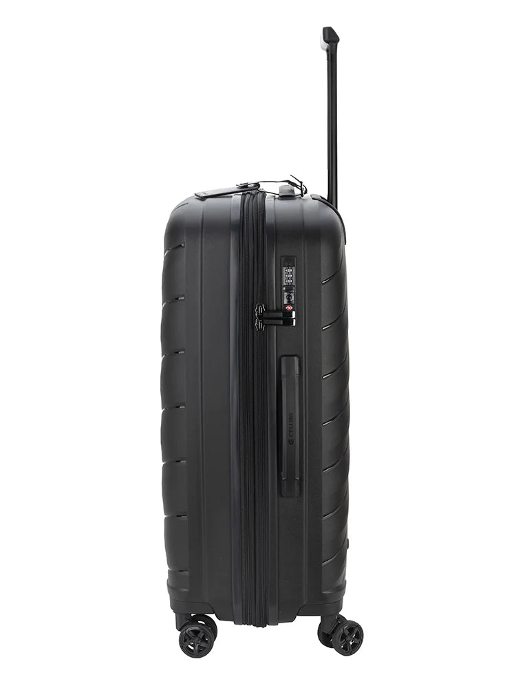 Cellini Pulse 4-Wheel Trolley Case-Black