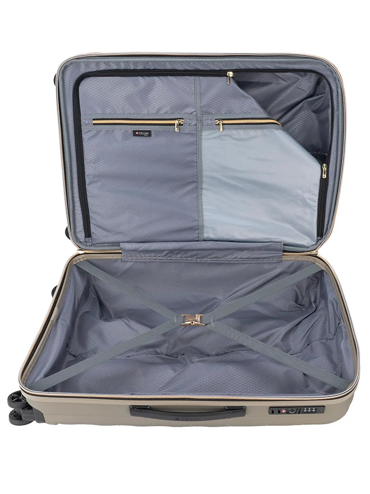 Cellini Pulse 4-Wheel Trolley Case-Gold