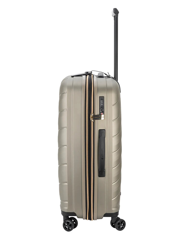 Cellini Pulse 4-Wheel Trolley Case-Gold