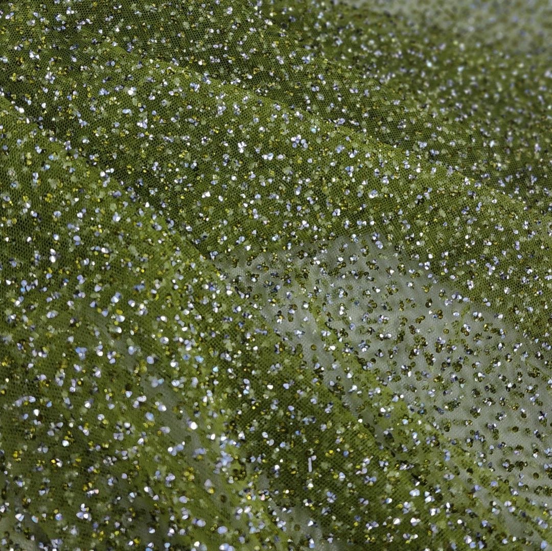 BEADED LACE Dress Fabrics Kendall Lace Fabric Chartreuse 140cm (7397288575065)