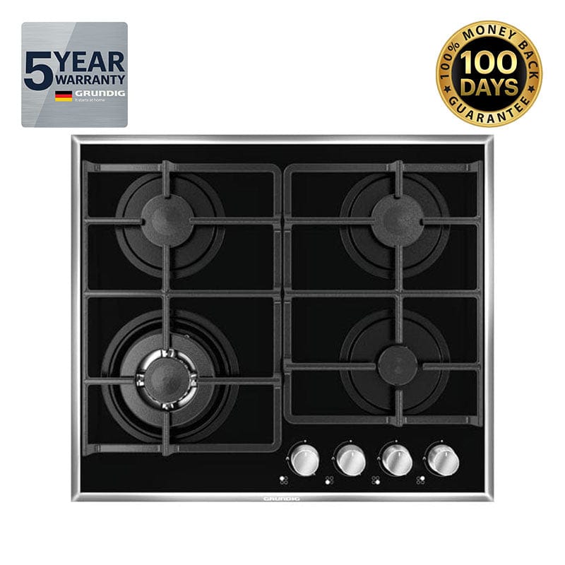 Grundig Hob Grundig 60cm Gas Hob GIGG6234150X (6546050121817)