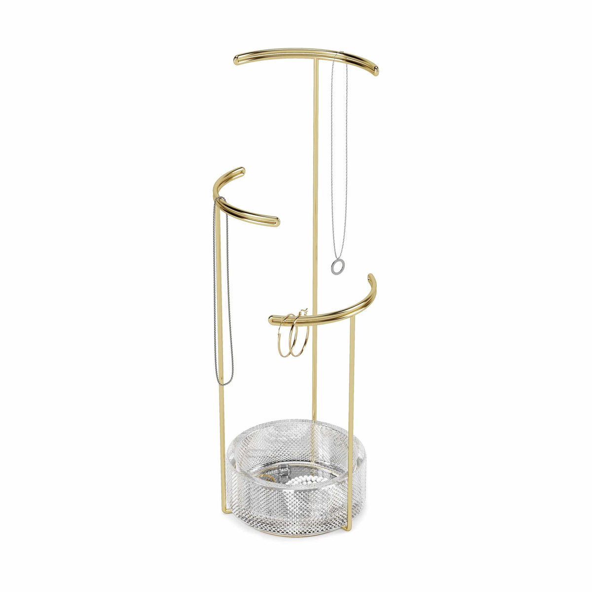 Umbra Flip Hook Umbra Tesora Jewel Stand Glass & Brass UMB1014862104 (7398857343065)