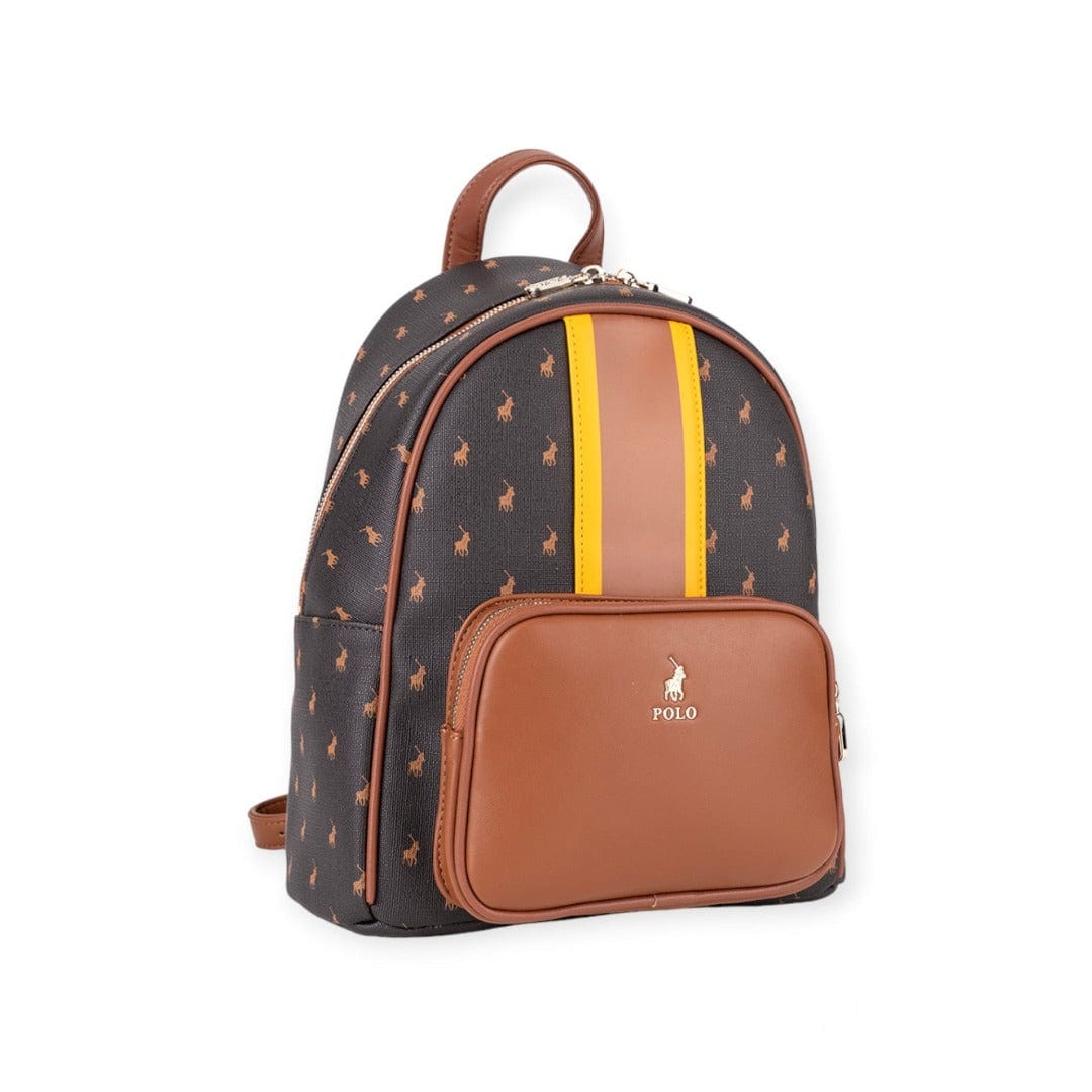 Polo Ladies Handbags Brown Polo Women's Camden Backpack (7711778177113)