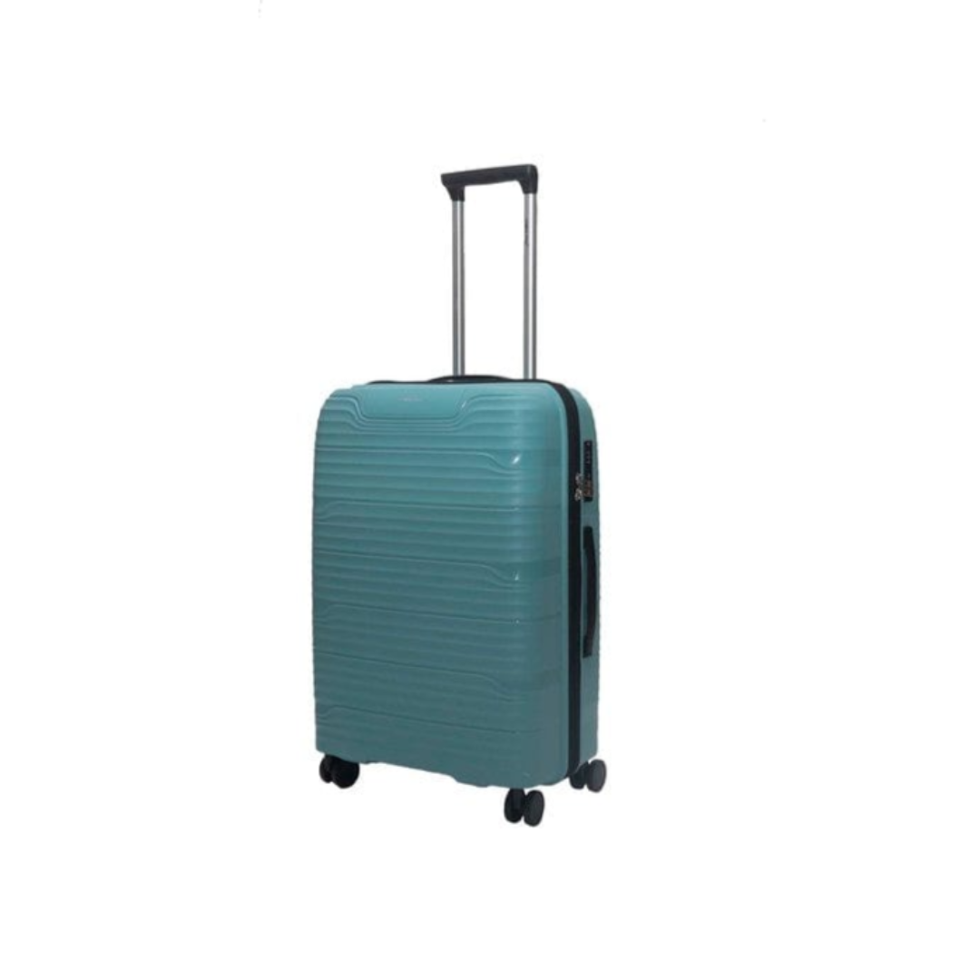Gino De Vinci Luggage 60CM Gino De Vinci Suterra Medium Roller Case Aqua Blue (7160832589913)