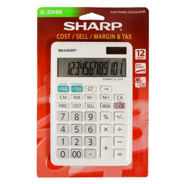 Sharp Elsimate12 Digit Calculator EL334WB