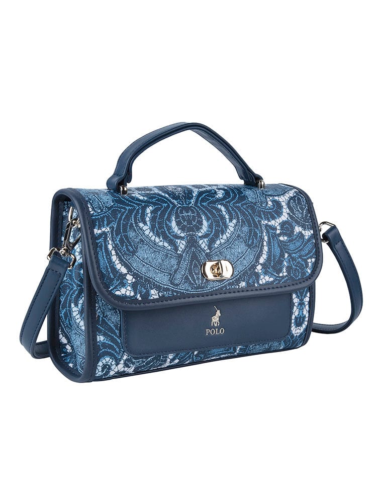 Polo Handbag Polo Flapover Sling Navy POS454266 (7229950951513)