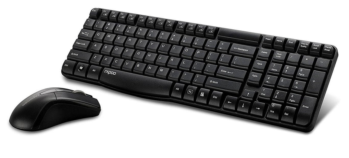 Rapoo Keyboard & Mouse Rapoo X1800S Wireless Keyboard & Mouse Combo Set (Black) (4776738422873)