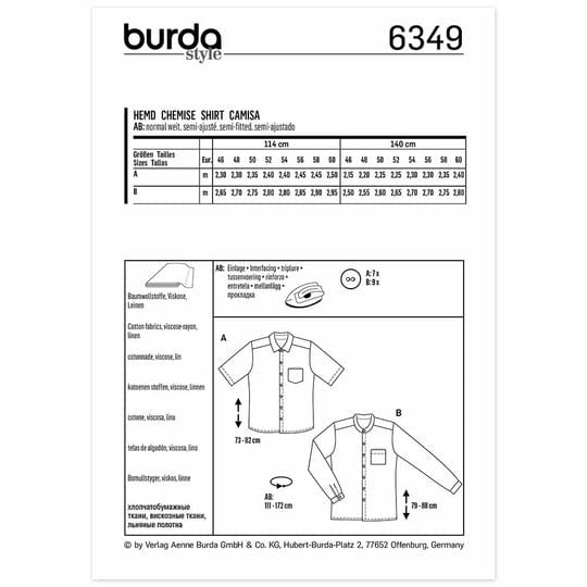 Burda Pattern Habby Burda Pattern 6349 (7508429340761)