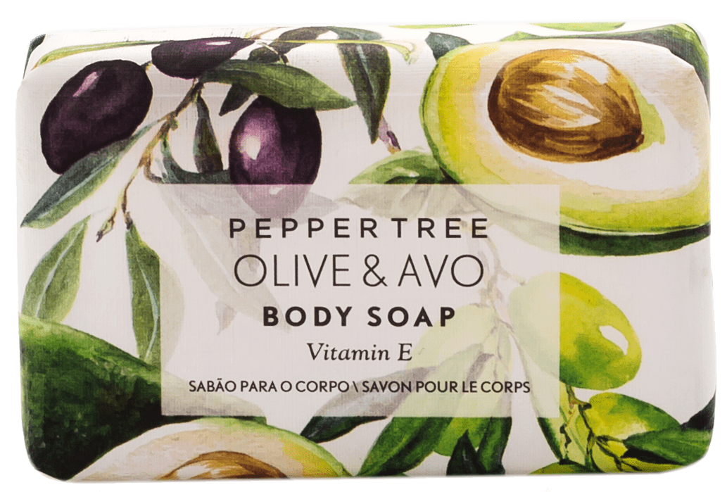 Pepper Tree SOAP DISH Pepper Tree Body Essentials Olive & Avo Body Soap 180g (7474152603737)