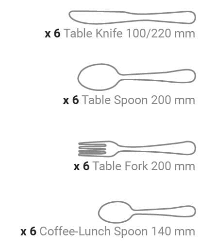 ARCOS CUTLERY Arcos Berlin Series Cutlery Set 24 Piece 8.5624 (7717691490393)