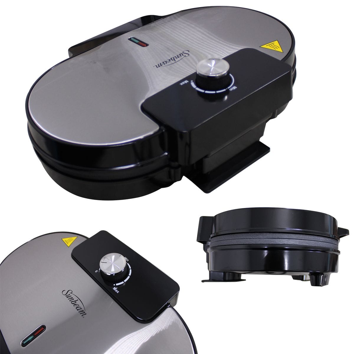 Sunbeam Pie Maker Sunbeam Round Plate Electric Non Stick Waffle Maker SWM510A