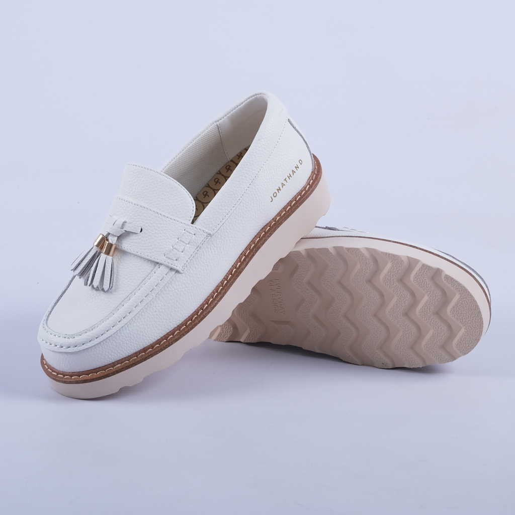 Jonathan D Casual Shoes Jonathan D Scoute Tassel Shoe White (7255199055961)
