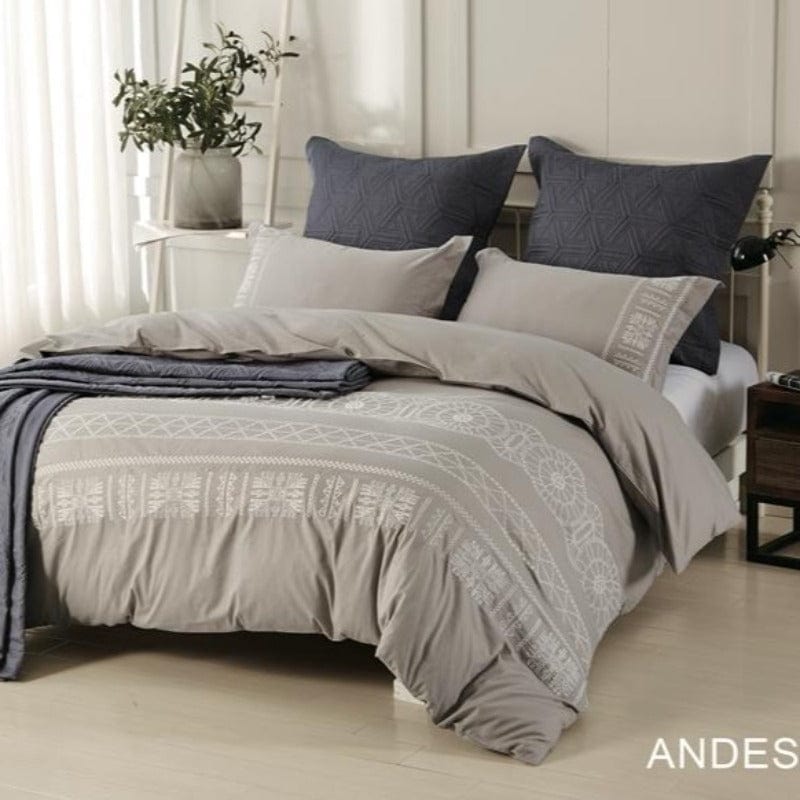 Linen Language Duvet Cover Linen Language Luxury Duvet Set Andes Queen 7 Piece (2061843267673)