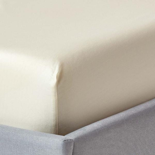 SIMON BAKER FITTED SHEET Single Simon Baker Mocha 200 Thread Count Cotton Percale Fitted Sheet (7825495097433)