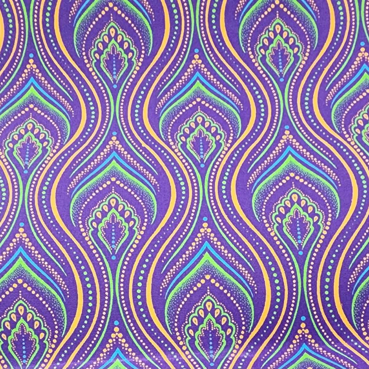 3 CATS Dress Fabrics 3 Cats Shwe-shwe Fabric C/w301 Purple H1292 90cm (7409326882905)