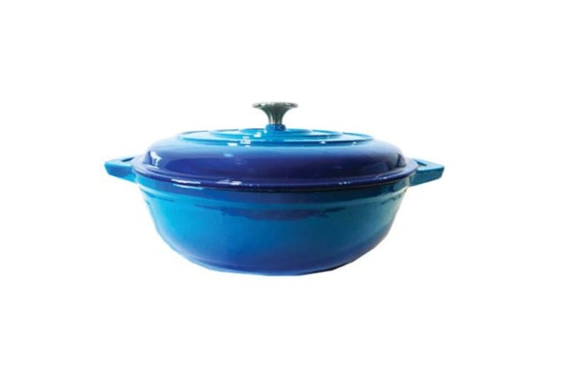 CHEF POTS Chef Round Casserole Dish 4 Litre Blue 160/043 (6572641910873)