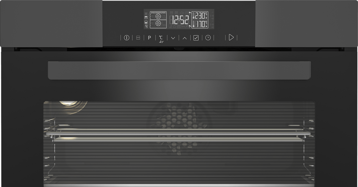 MHC World Beko 60cm BI Oven Split & Cook MultiFunction Anthracite Oven BVM32400A (7209116401753)