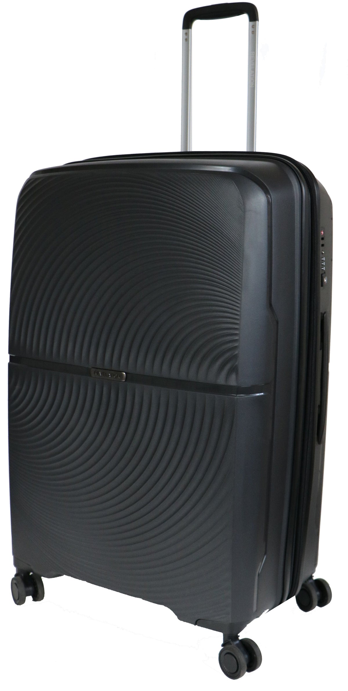 Revelation Luggage Revelation 65Cm 4 Wheel Trolley Case Black (7399980662873)