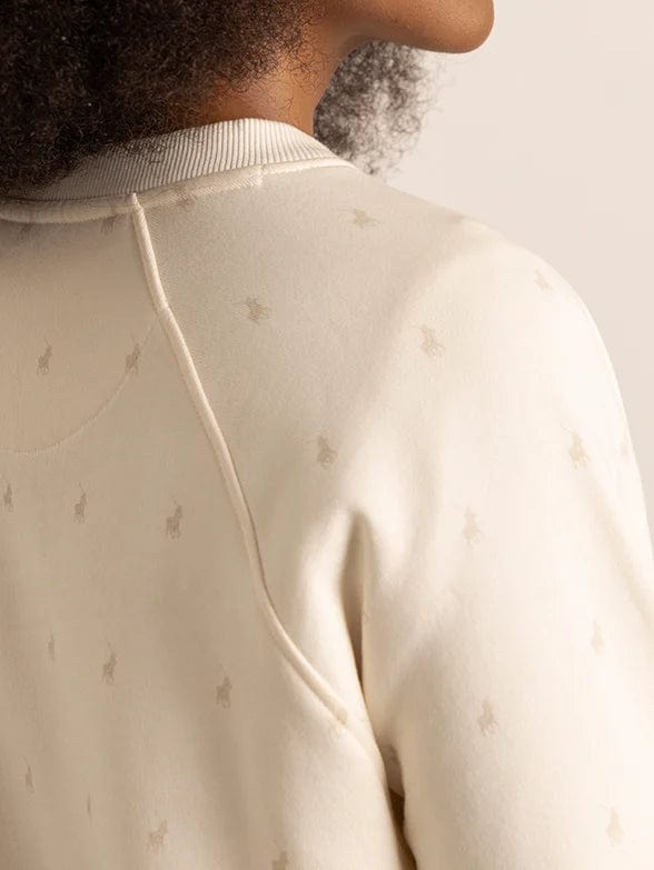 MHC World Ladies  Monogram Track Top stone (7281520148569)