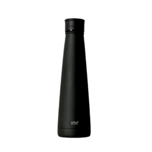 5 Five FLASK BOTTLE 5 Five Vacuum Stainless Steel Flask Black 450ml 61070