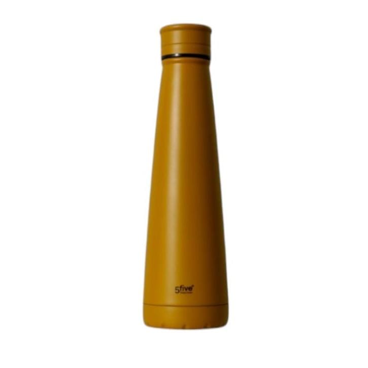 5 Five FLASK BOTTLE 5 Five Vacuum Stainless Steel Flask Gold 450ml 61069 (7817783902297)