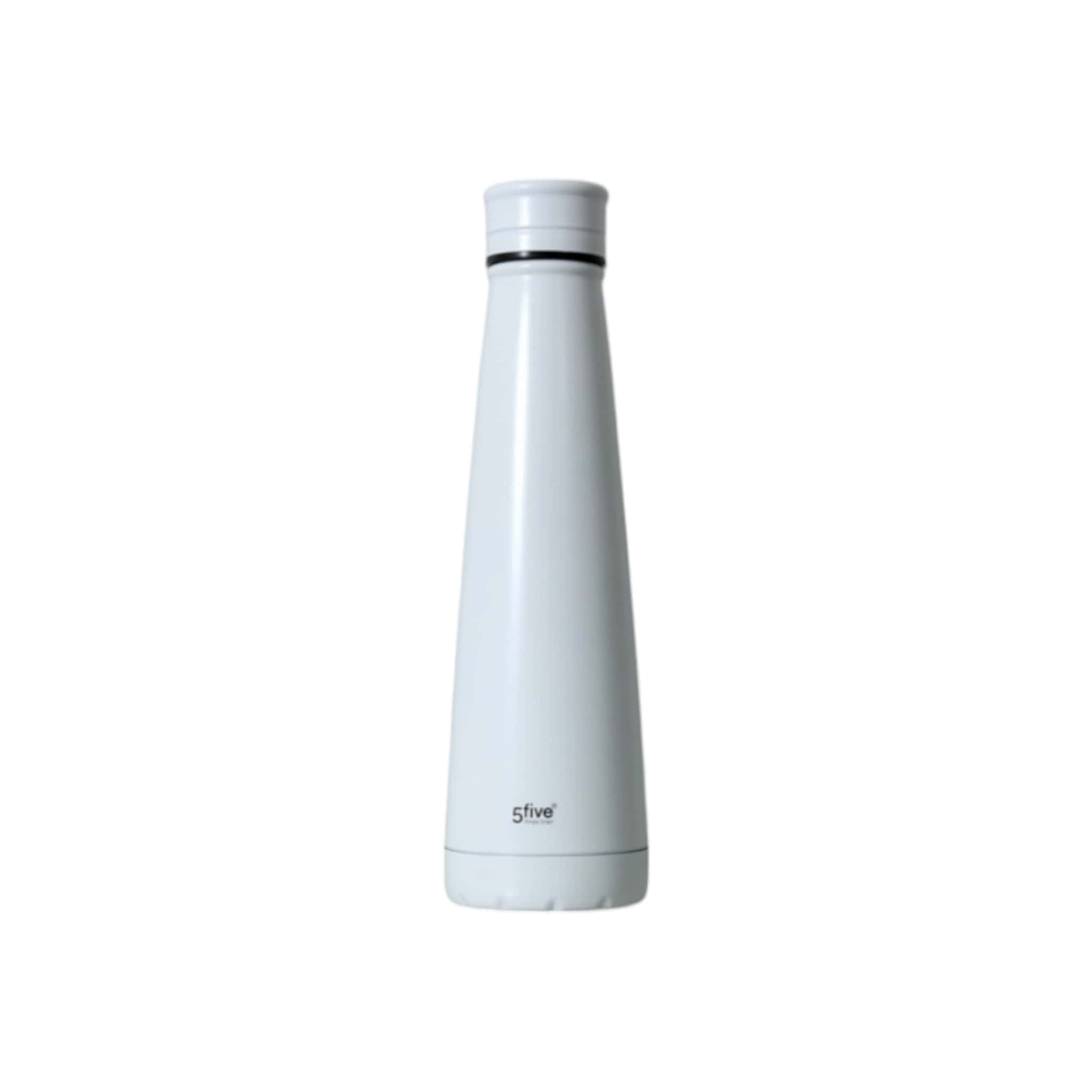 5 Five FLASK BOTTLE 5 Five Vacuum Stainless Steel Flask White 450ml 61072