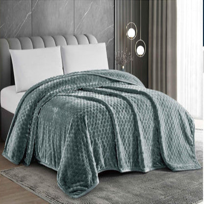 Simon Baker Victoria 2Ply Blanket 220x240 Marine