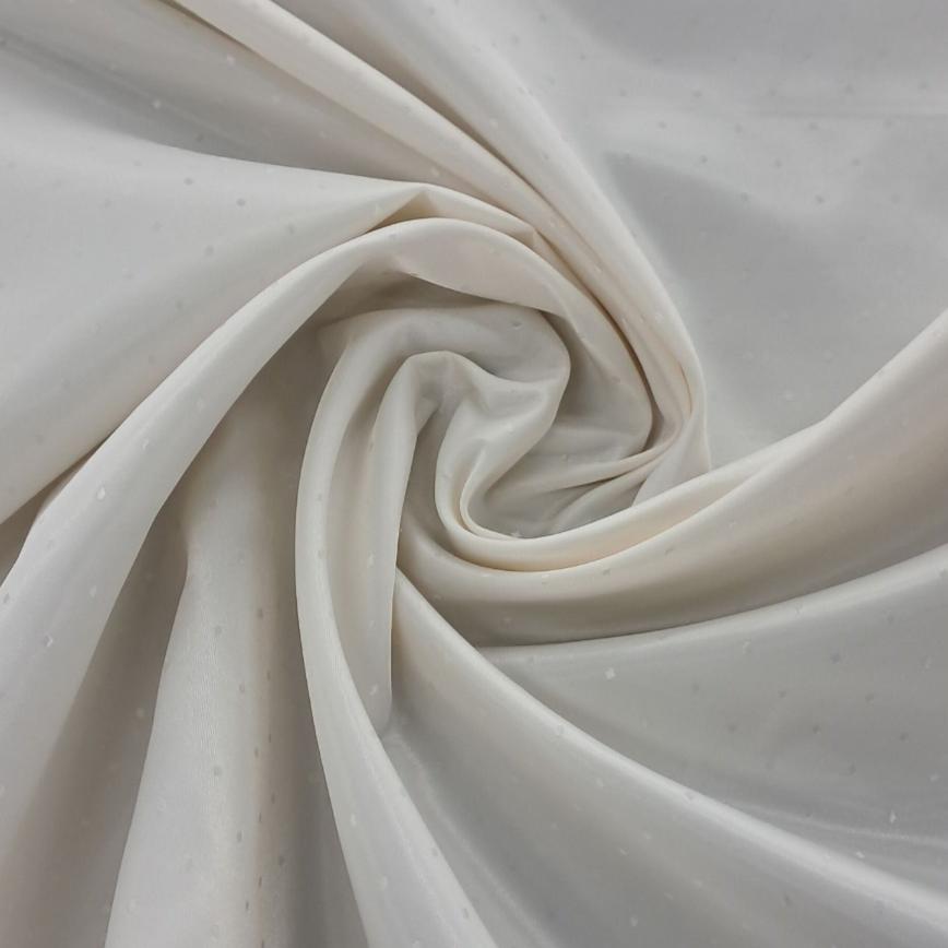 LINING Dress Fabric Ivory Acetate Lining Dots 150cm (7819301159001)