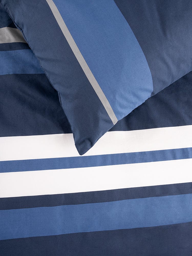 Linen House Duvet Cover Linen House Navy Jon Duvet Cover Set (7231431835737)