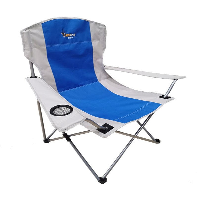 Afritrail Outdoors AfriTrail Oryx Deluxe Folding Armchair 120kg Blue (7425162018905)