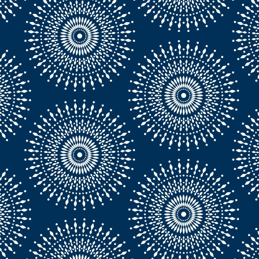 Original 3 Cats Fabric C/W04 Navy Blue 90cm