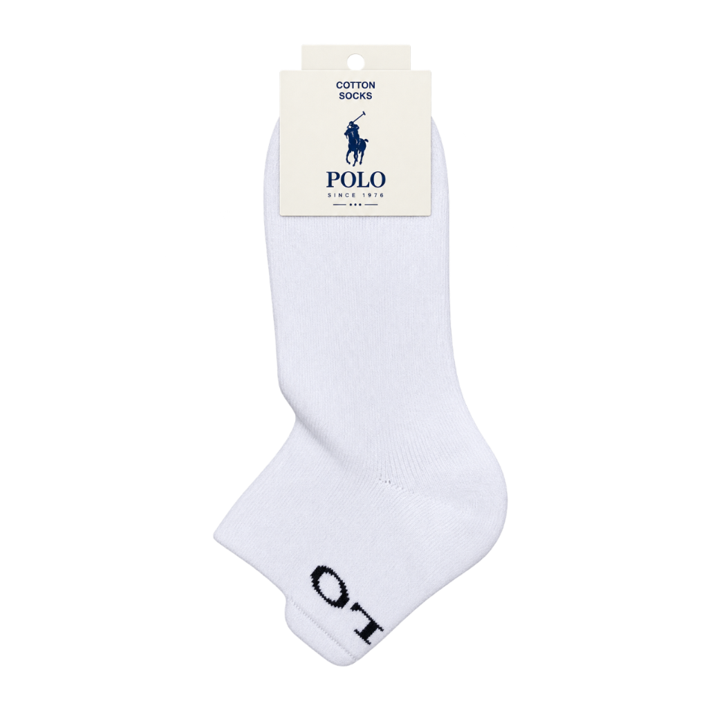 Polo Golf Socks -White 2419B 7-10