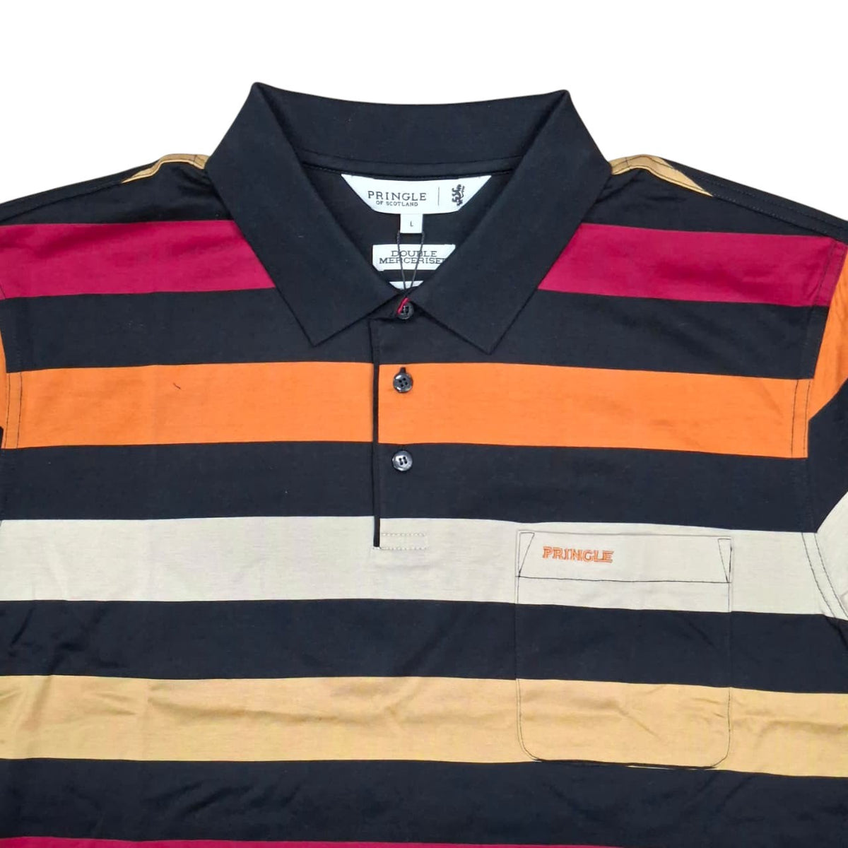 Pringle David Mercerised Golfer  Black (8015816884313)