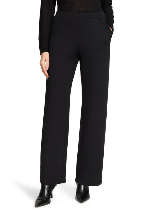 Betty Barclay Pull-on Casual Trouser-Black 6154/8065